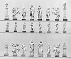 Battle of Austerlitz chessmen (32), Ivory, French, Dieppe