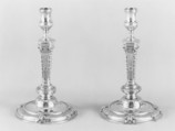 Pair of candlesticks, Silver, French, Paris