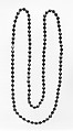 Necklace (rope), Black onyx, European