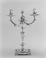 Pair of candelabra, John Carter II, Silver gilt, British, London