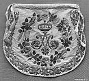 Bag or statue robe (?), Silk and metal thread, sequins, purl, French