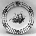 Plate, Joseph Hannong period, Faience (tin-glazed earthenware), French, Strasbourg