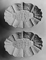 Dish (one of a pair), Salt-glazed stoneware, British, Staffordshire