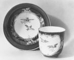 Cup (gobelet Calabre) and saucer, Vincennes Manufactory French, Soft-paste porcelain, French, Vincennes