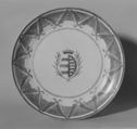 Plate (part of a service), Hard-paste porcelain, Chinese, for Portuguese market