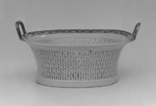 Fruit basket (part of a service), Hard-paste porcelain, Chinese, for British market
