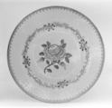 Plate (one of two), Hard-paste porcelain, Chinese, possibly for Continental European market