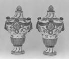 Pair of urns, Hard-paste porcelain, Chinese, for Swedish market