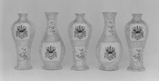 Vase (part of a garniture), Hard-paste porcelain, Chinese, for British market
