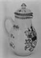 Jug with cover (part of a service), Hard-paste porcelain, Chinese, for British market