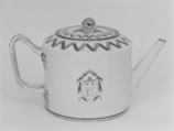 Teapot (part of a set), Hard-paste porcelain, Chinese, for British market