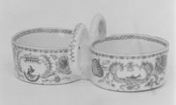 Cruet stand (part of a set), Hard-paste porcelain, Chinese, for Continental European, probably French, market