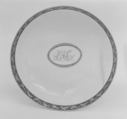 Saucer (part of a service), Hard-paste porcelain, Chinese, probably for British market