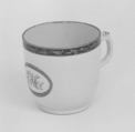 Coffee cup (part of a service), Hard-paste porcelain, Chinese, probably for British market