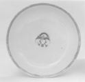 Soup plate (part of a service), Hard-paste porcelain, Chinese, for American market