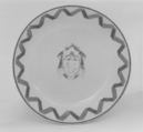 Saucer (part of a set), Hard-paste porcelain, Chinese, for British market