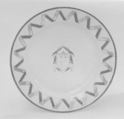 Plate (part of a set), Hard-paste porcelain, Chinese, for British market