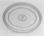 Platter (part of a service), Hard-paste porcelain, Chinese, for British market