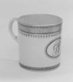 Cup (part of a service), Hard-paste porcelain, Chinese, for British market