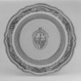Soup plate, Hard-paste porcelain, Chinese, for British market