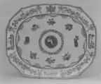 Platter (part of a service), Hard-paste porcelain, Chinese, for Portuguese market