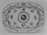 Platter (part of a service), Hard-paste porcelain, Chinese, for Portuguese market