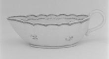 Sauceboat (part of a service), Hard-paste porcelain, Chinese, probably for Swedish market