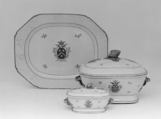 Tureen with cover (part of a service), Hard-paste porcelain, Chinese, probably for Swedish market