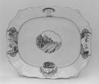 Platter, Hard-paste porcelain, Chinese, for British market