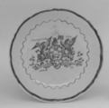 Saucer (part of a service), Hard-paste porcelain, Chinese, for British market