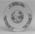 Plate, Hard-paste porcelain, Chinese, for European market