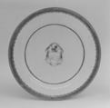 Plate, Hard-paste porcelain, Chinese, probably for British market