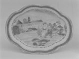 Spoon tray (part of a miniature service), Thomas Stothard  British, Hard-paste porcelain, Chinese, for British market