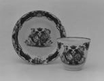 Cup (part of a set), Hard-paste porcelain, Chinese, for Danish market