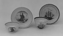 Cup, Hard-paste porcelain, Chinese, for American market