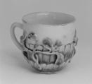 Cup, Hard-paste porcelain, Chinese, for European market