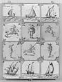 Tile, Tin-glazed earthenware, probably Dutch, Harlingen