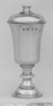 Communion cup with paten cover, John Morley British, Silver, British, London