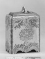 Tea caddy, Paul de Lamerie  British, Silver, British, London