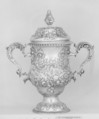 Two-handled loving cup with cover, Samuel Courtland, Silver, British, London