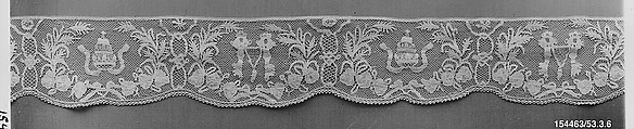Border, Bobbin lace, possibly Spanish