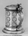 Tankard, Johann Schwarz, Silver, silver gilt, German, Königsberg