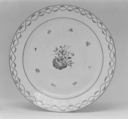 Platter (part of a service), Hard-paste porcelain, Chinese, possibly for British market