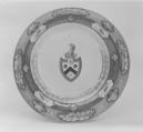 Saucer, Hard-paste porcelain, Chinese, for British market