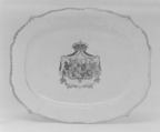 Platter (part of a service), Hard-paste porcelain, Chinese, for German market