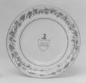 Soup dish (part of a service), Hard-paste porcelain, Chinese, for British market