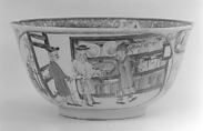 Cup and saucer, Hard-paste porcelain, Chinese, for European market