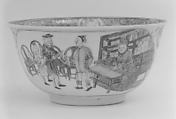 Cup and saucer, Hard-paste porcelain, Chinese, for European market