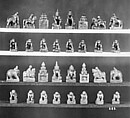 Chessmen (32), Wood, Burmese