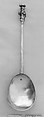 Apostle spoon, Silver, originally gilt, British, possibly Taunton